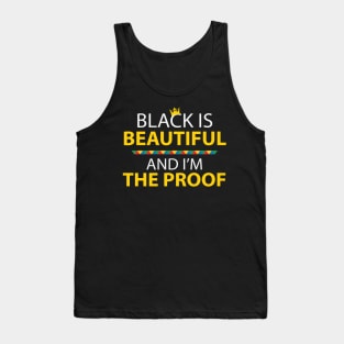 Black Is Beautiful So Am I, African American, Black History Month, Black Lives Matter, African American History Tank Top